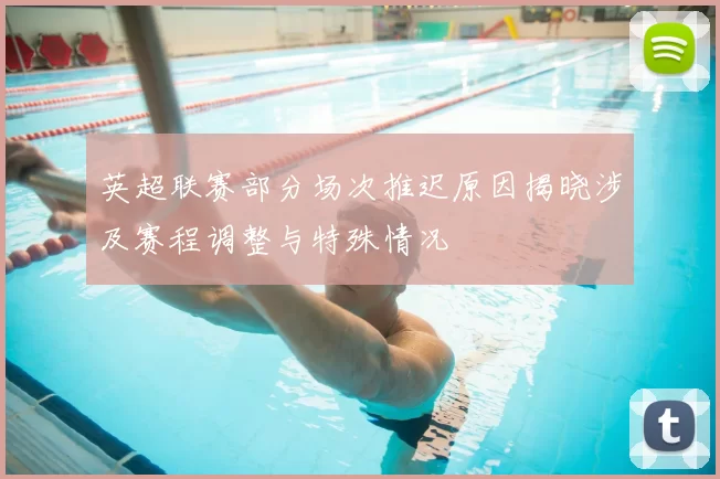 英超联赛部分场次推迟原因揭晓涉及赛程调整与特殊情况